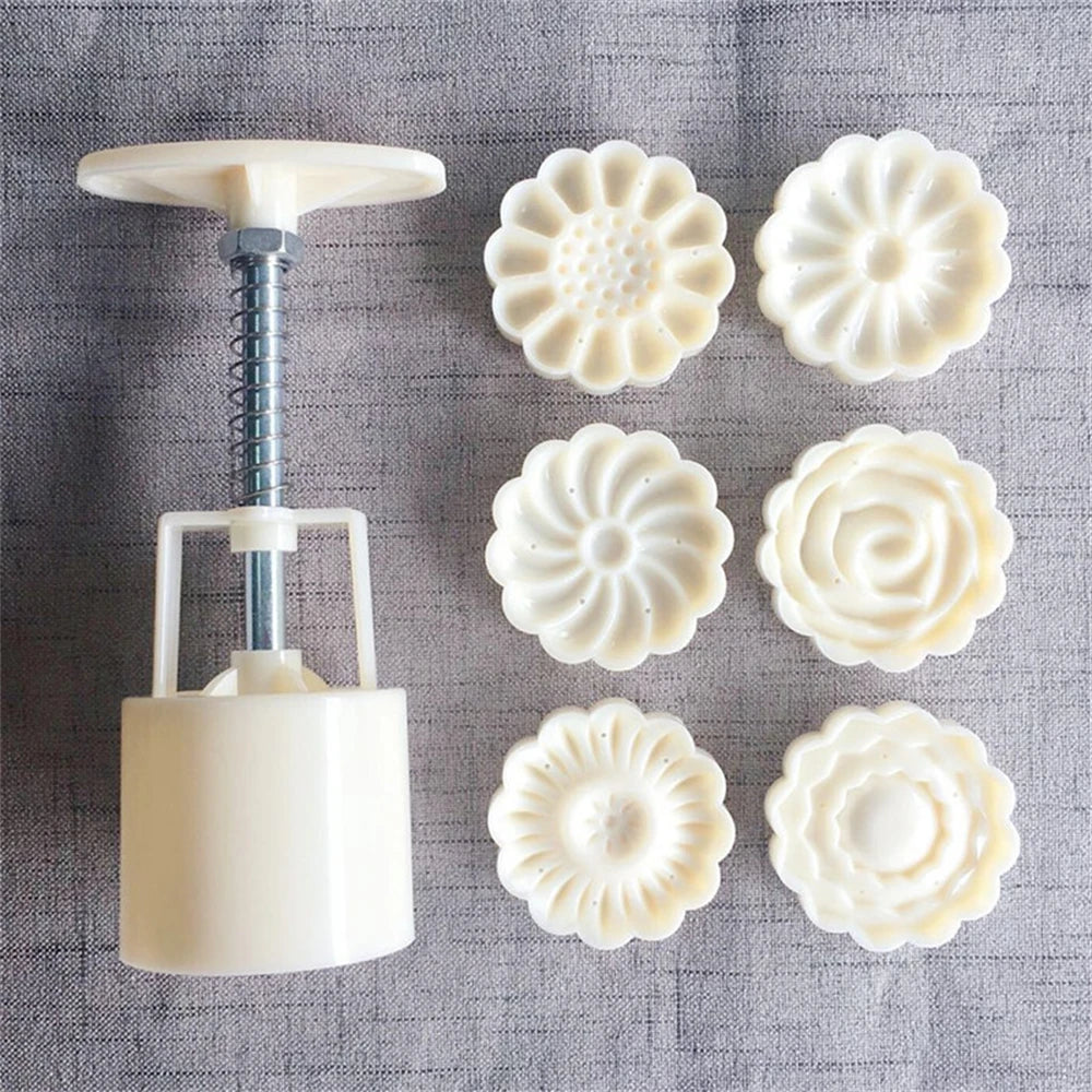 SweetPress – Flower Shaped Cookie & Mooncake Mold Set