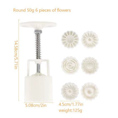 SweetPress – Flower Shaped Cookie & Mooncake Mold Set