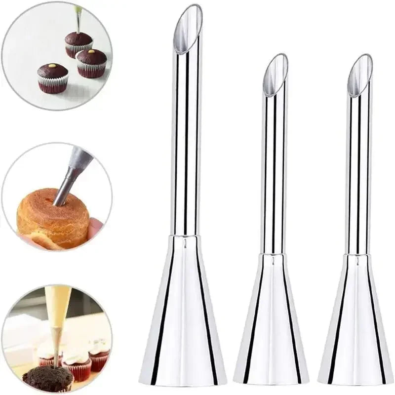 CreamCrafter – 6-Piece Stainless Steel Piping Nozzle Set