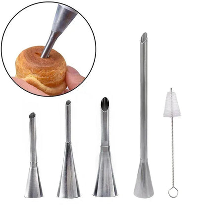 CreamCrafter – 6-Piece Stainless Steel Piping Nozzle Set