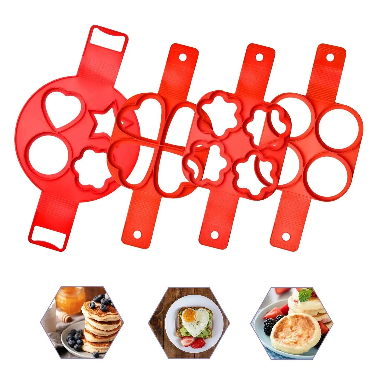 PanCrafter – Silicone Egg & Pancake Ring Set