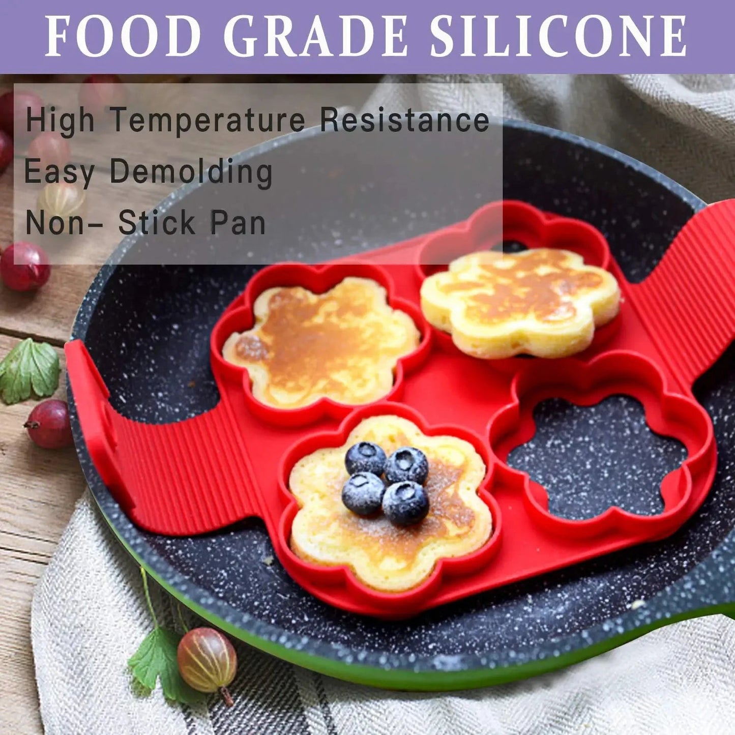 PanCrafter – Silicone Egg & Pancake Ring Set