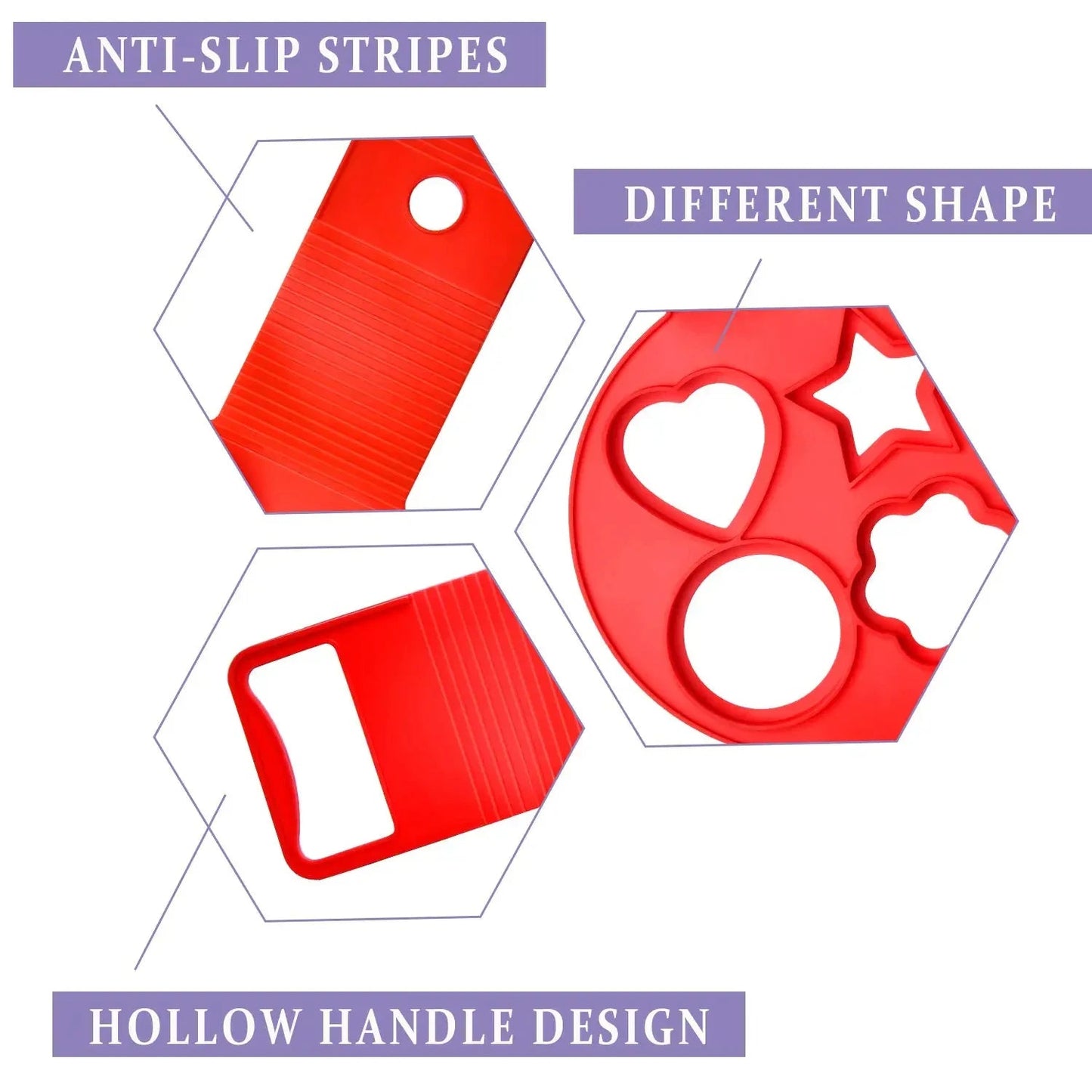 PanCrafter – Silicone Egg & Pancake Ring Set