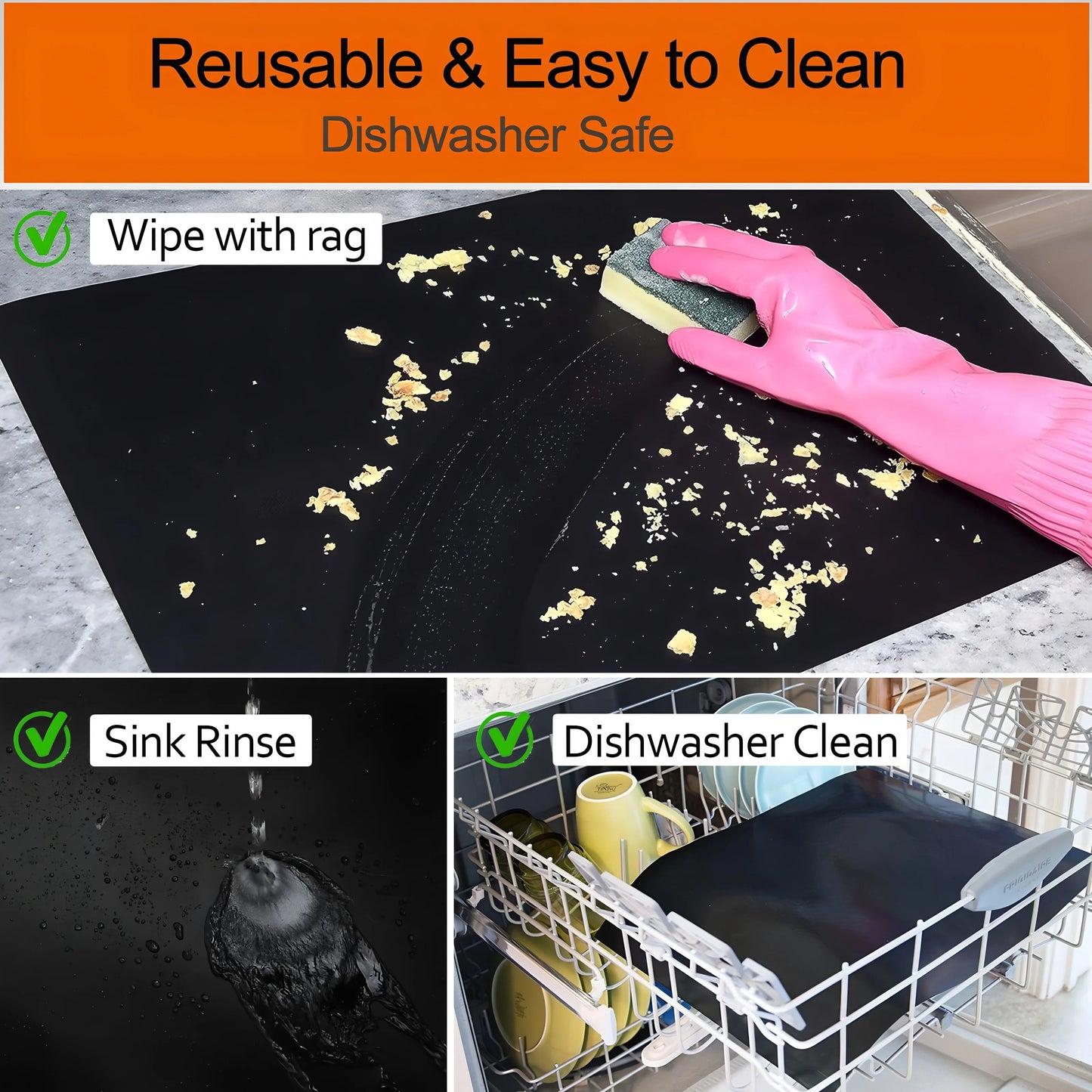 CookGuard – Reusable Heat-Resistant Oven Liners Set