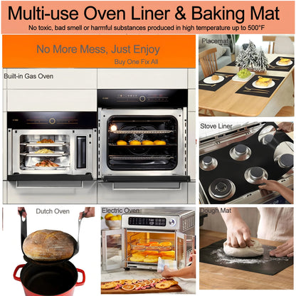 CookGuard – Reusable Heat-Resistant Oven Liners Set