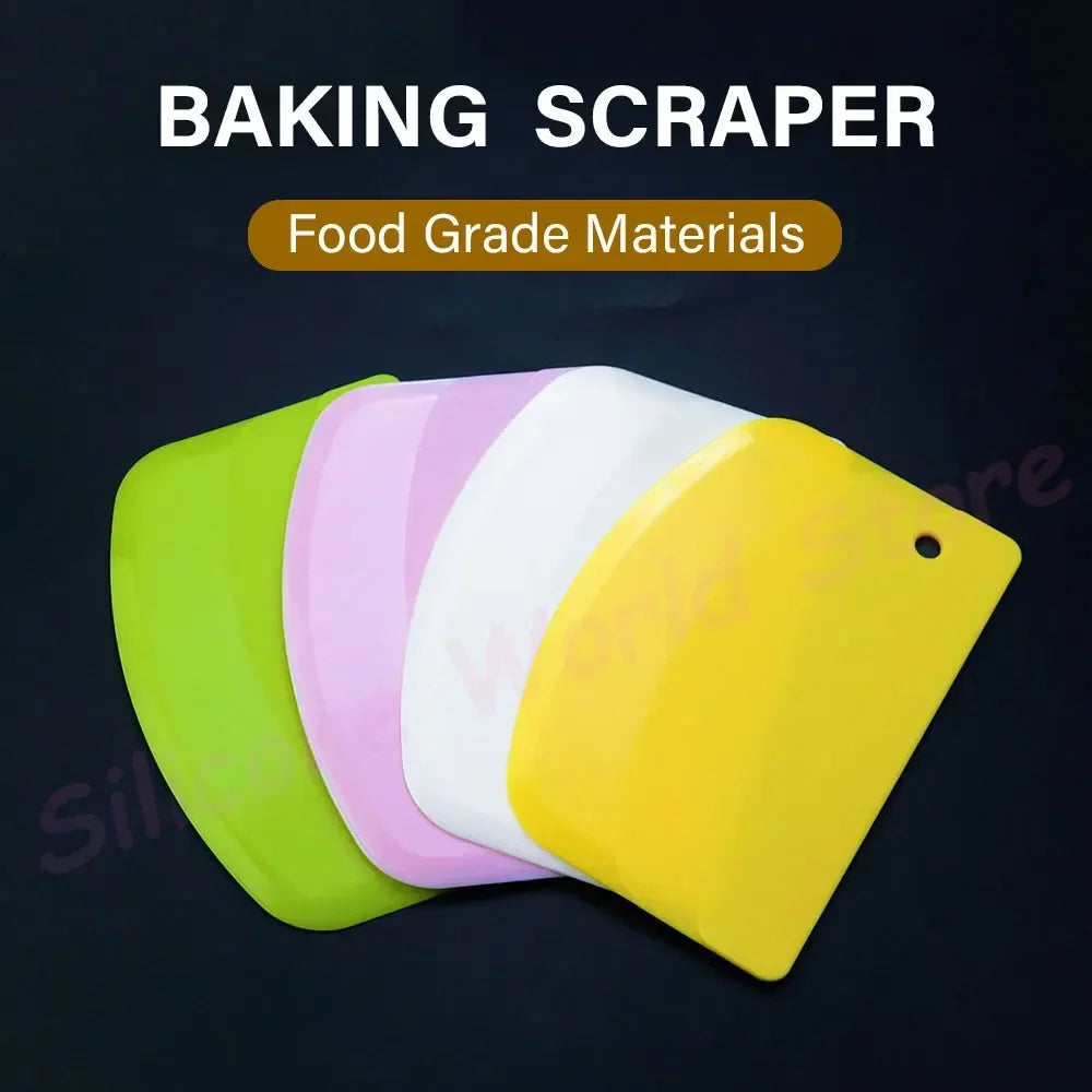 ChromaBake – Multi-Purpose Dough Scraper Set