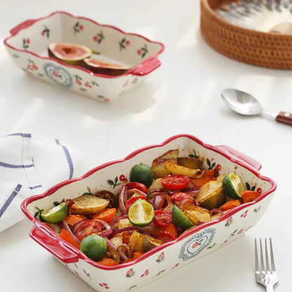 Cerava – Rectangular Ceramic Baking Dish with Handle