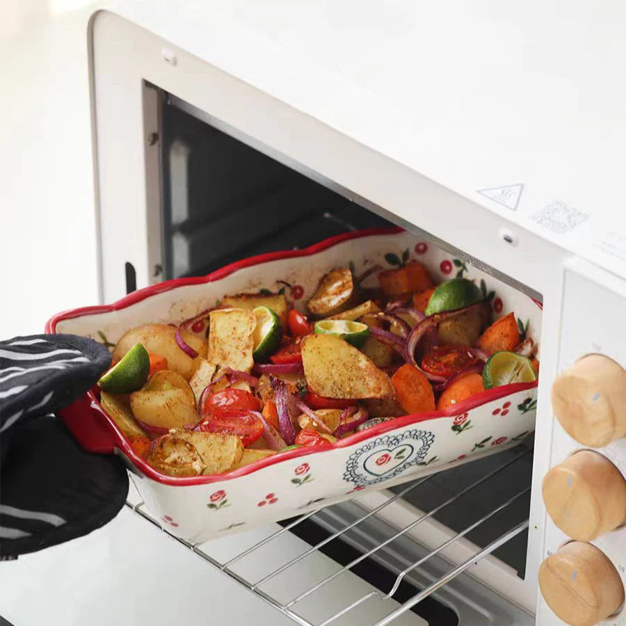 Cerava – Rectangular Ceramic Baking Dish with Handle