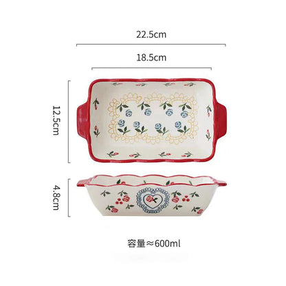 Cerava – Rectangular Ceramic Baking Dish with Handle