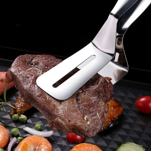 Grillvix – Stainless Steel BBQ Steak Clamps & Food Tongs
