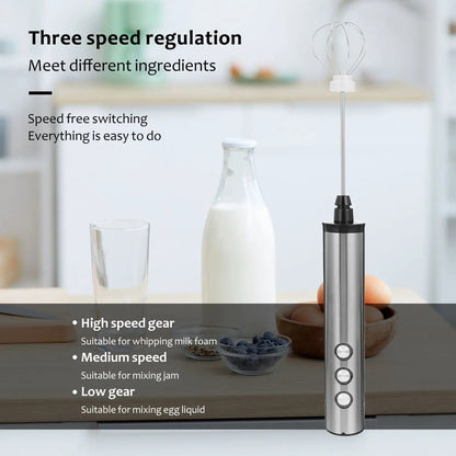 FrovaFoam – Stainless Steel Electric Frother Wand