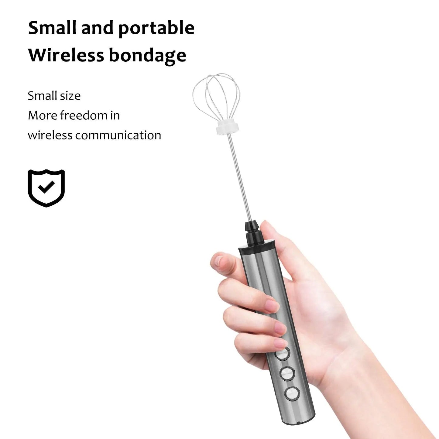 FrovaFoam – Stainless Steel Electric Frother Wand