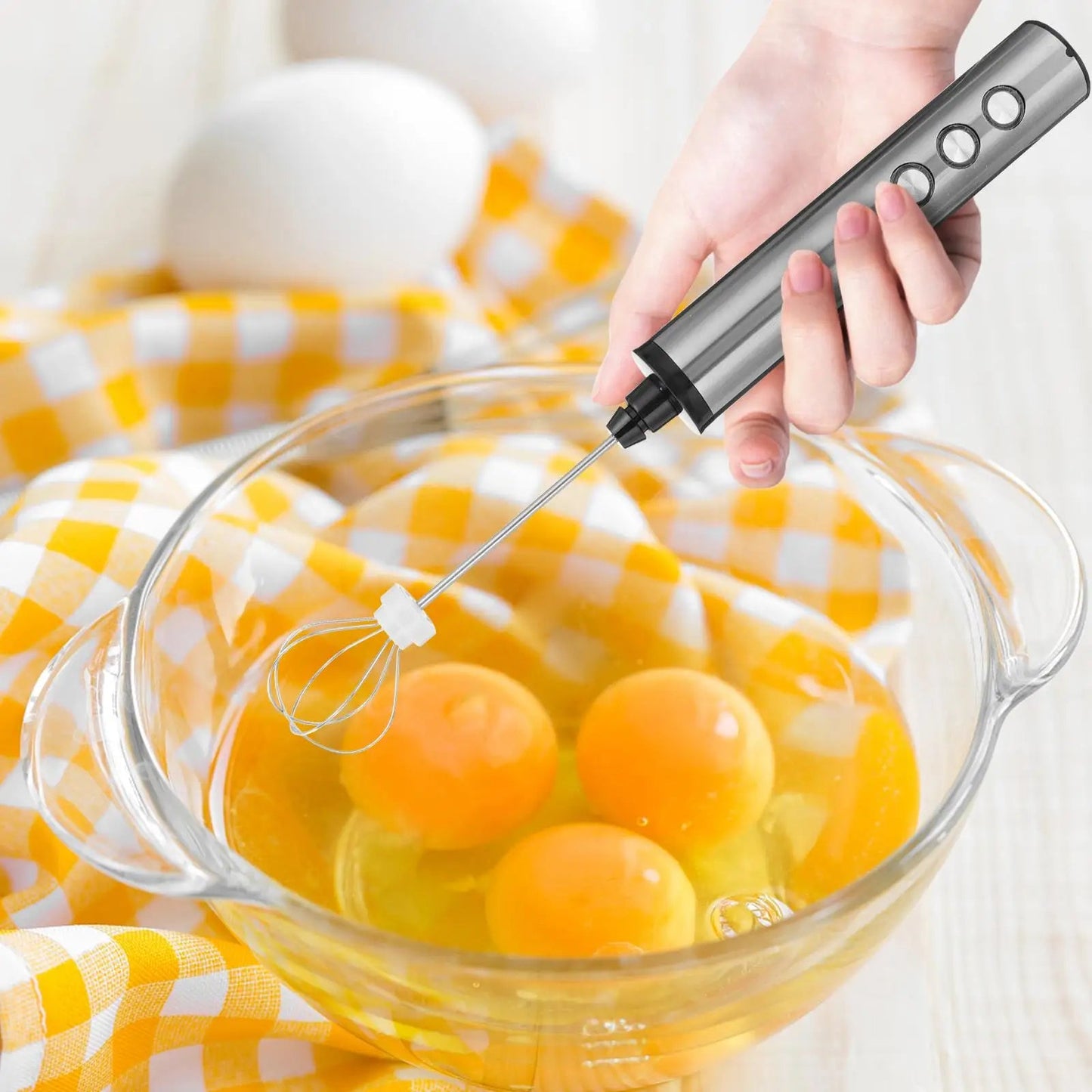 FrovaFoam – Stainless Steel Electric Frother Wand