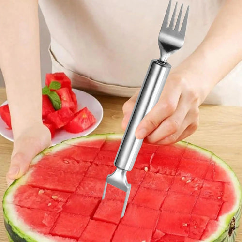 SliceWave – Dual-Head Stainless Steel Watermelon Cutter