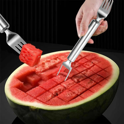 SliceWave – Dual-Head Stainless Steel Watermelon Cutter