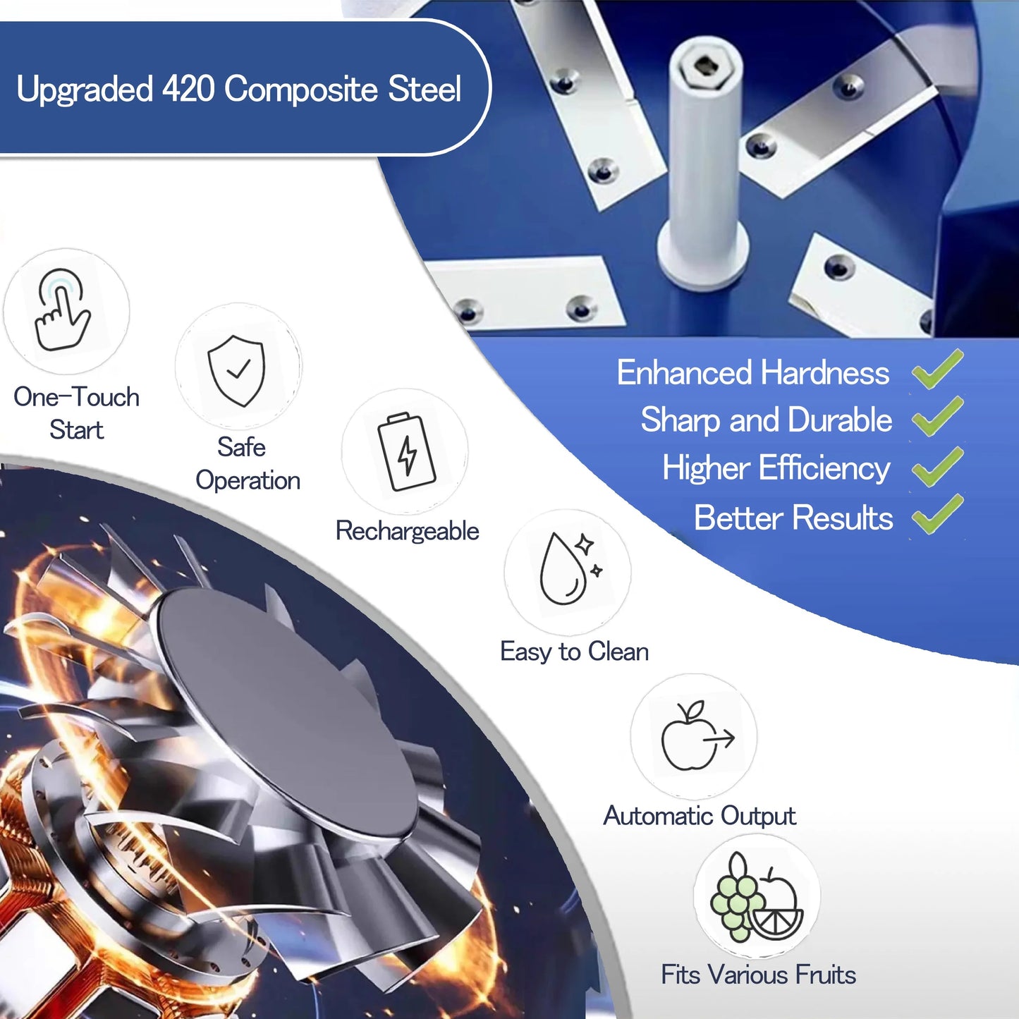 PeelSwift – Rechargeable Automatic Fruit Peeler