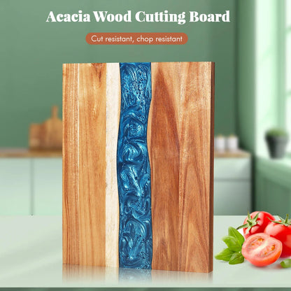 BoardCraft – Acacia Wood & Resin Double-Sided Cutting Board
