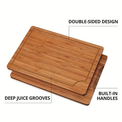 BambuChopa – Thick Premium Bamboo Cutting Board Set
