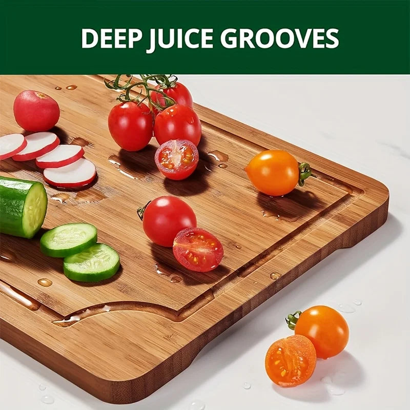 BambuChopa – Thick Premium Bamboo Cutting Board Set