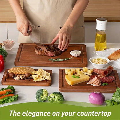 BambuChopa – Thick Premium Bamboo Cutting Board Set