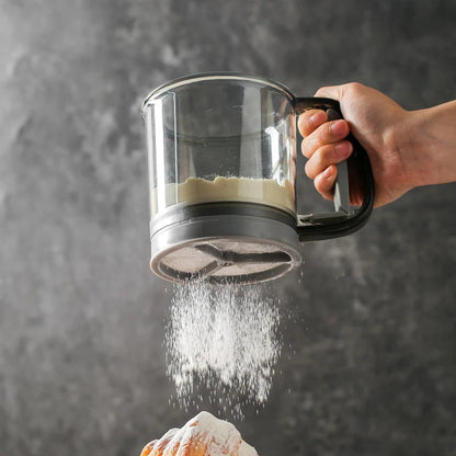 SiftMatea – Handheld Semi-Automatic Flour & Sugar Sieve