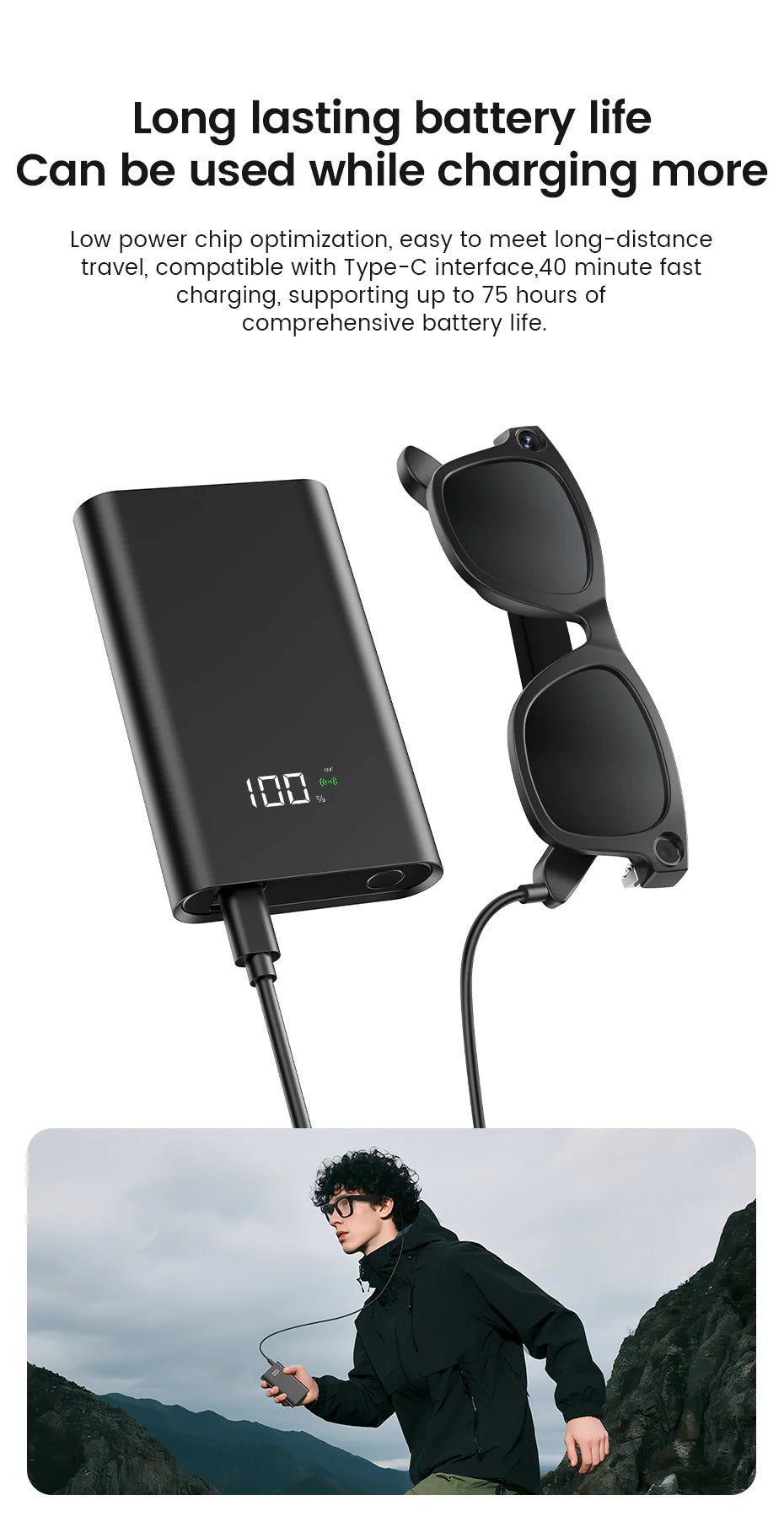 VisionPro – 4K Smart Camera Glasses