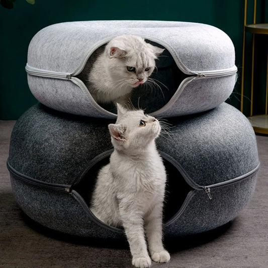 Puffmallow - Cat Donut Bed & Tunnel