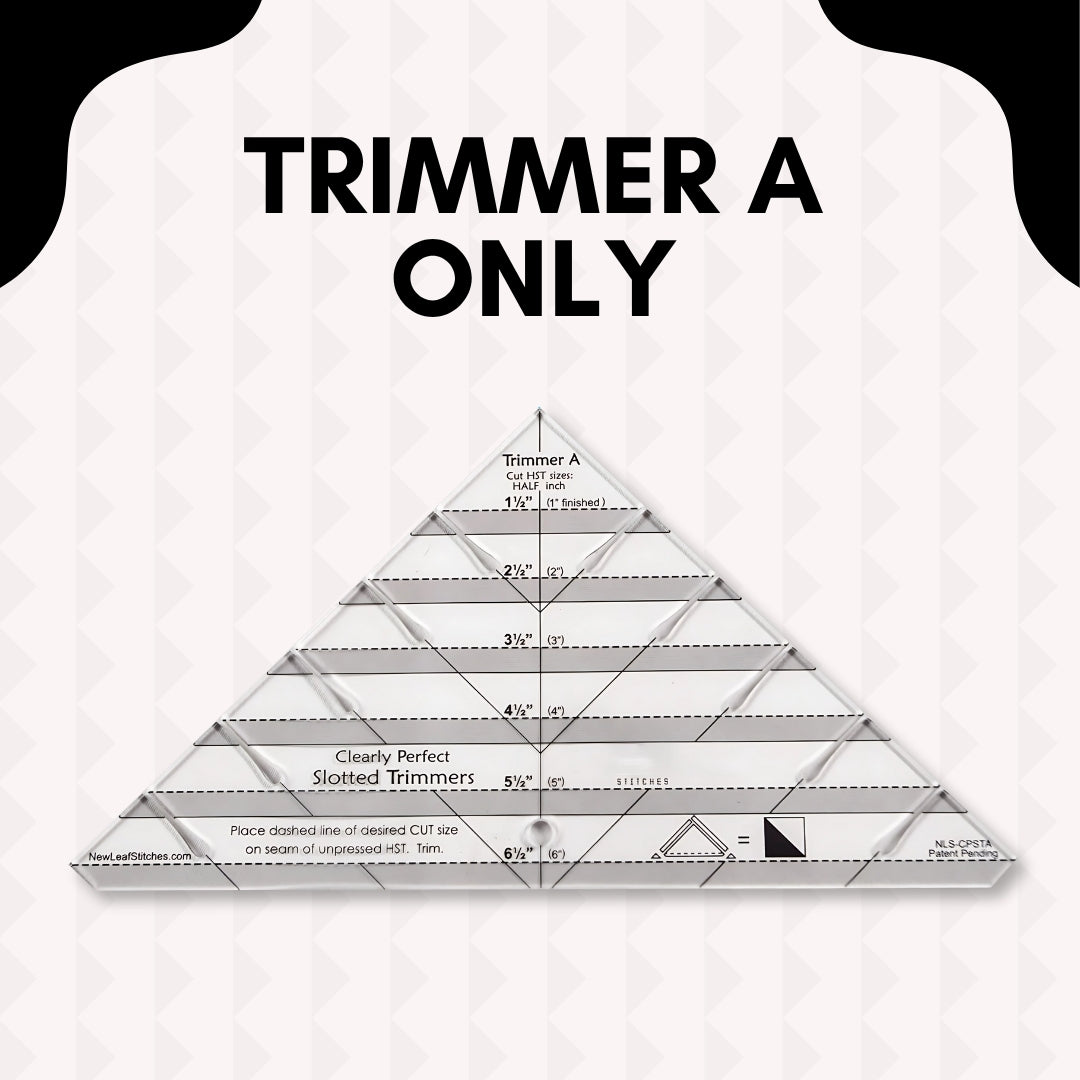 Slotted Quilting Ruler - Cut Perfect Triangles