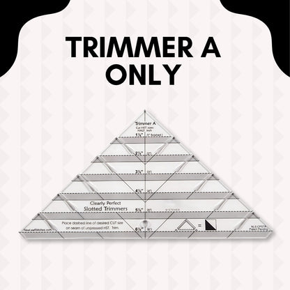 Slotted Quilting Ruler - Cut Perfect Triangles