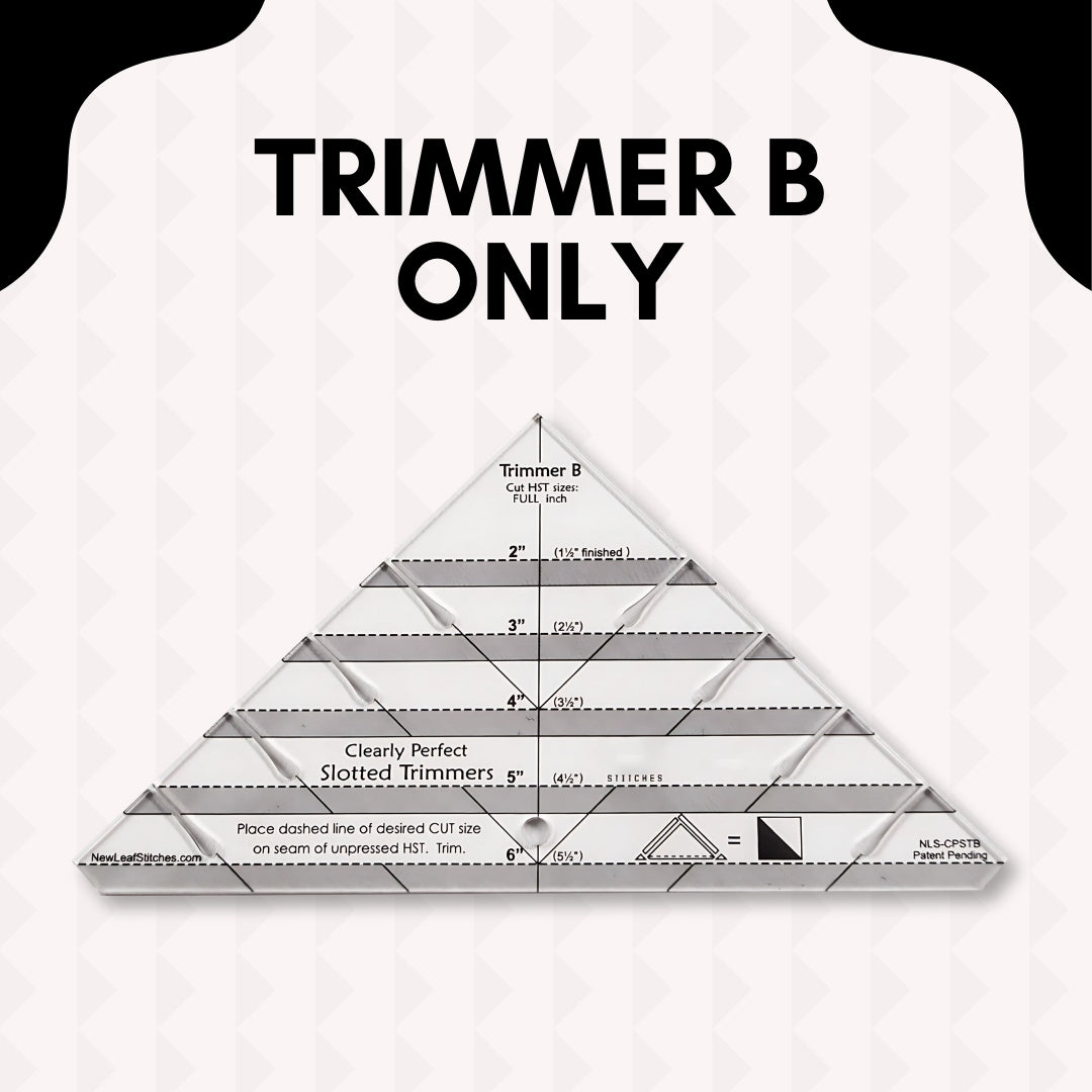 Slotted Quilting Ruler - Cut Perfect Triangles