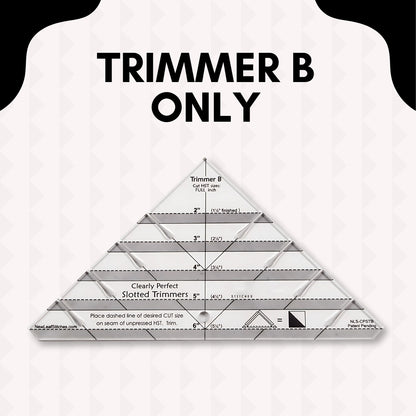 Slotted Quilting Ruler - Cut Perfect Triangles