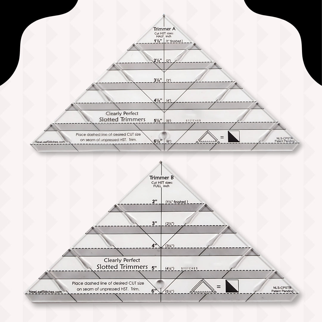 Slotted Quilting Ruler - Cut Perfect Triangles