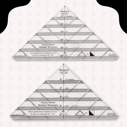 Slotted Quilting Ruler - Cut Perfect Triangles